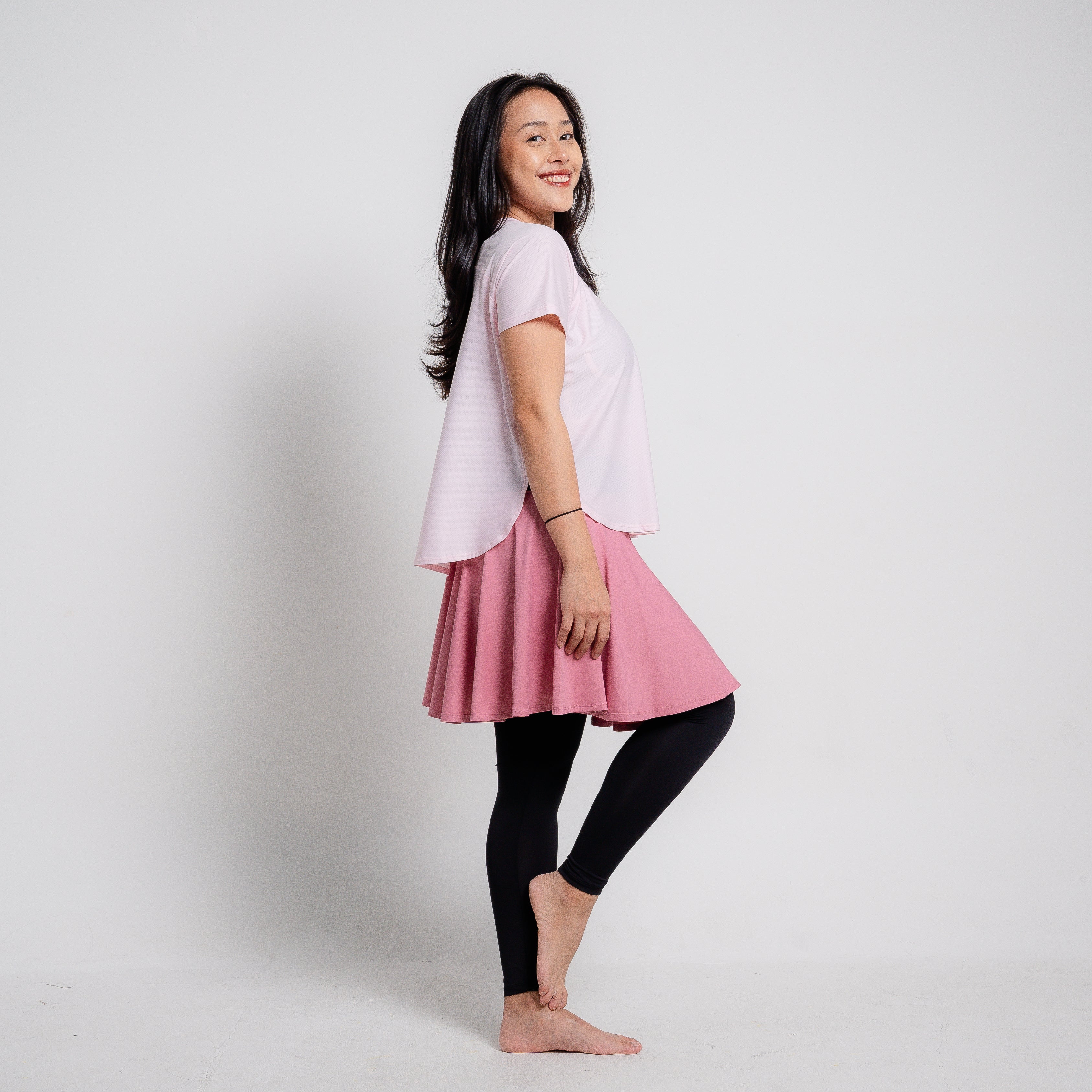 Women Sweat Skirt with Legging