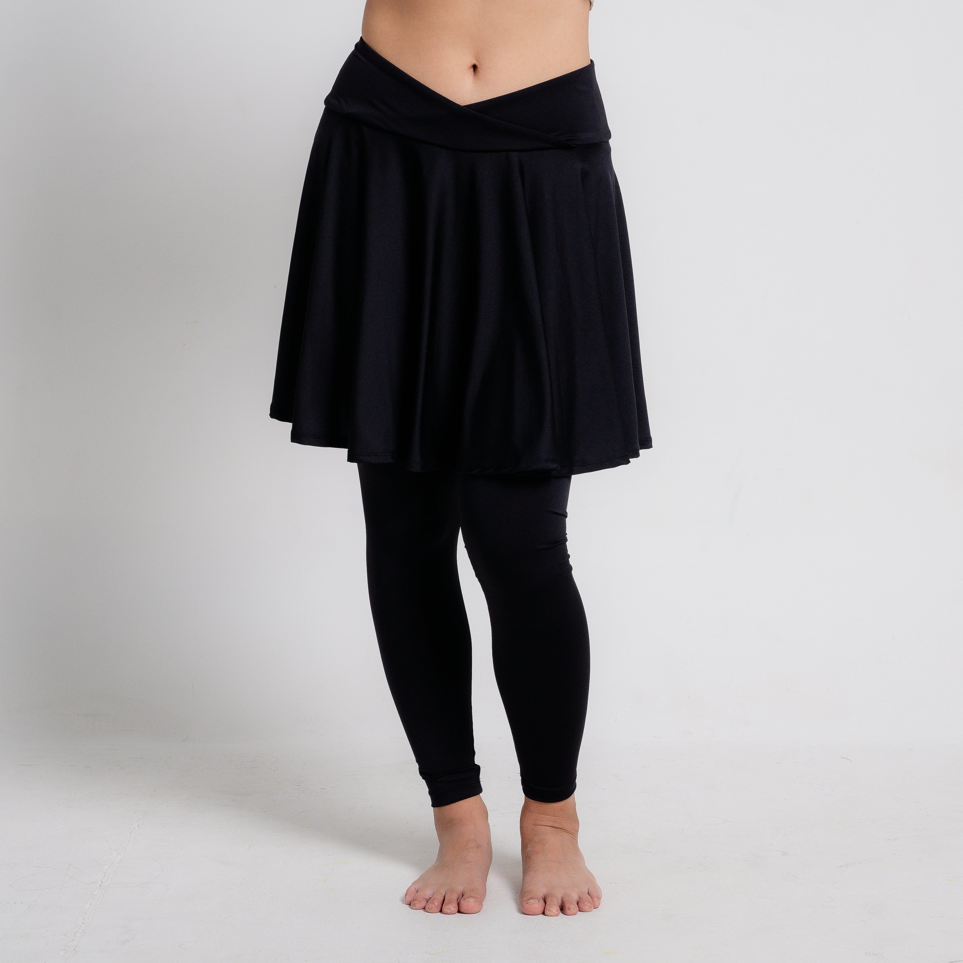 Women Sweat Skirt with Legging