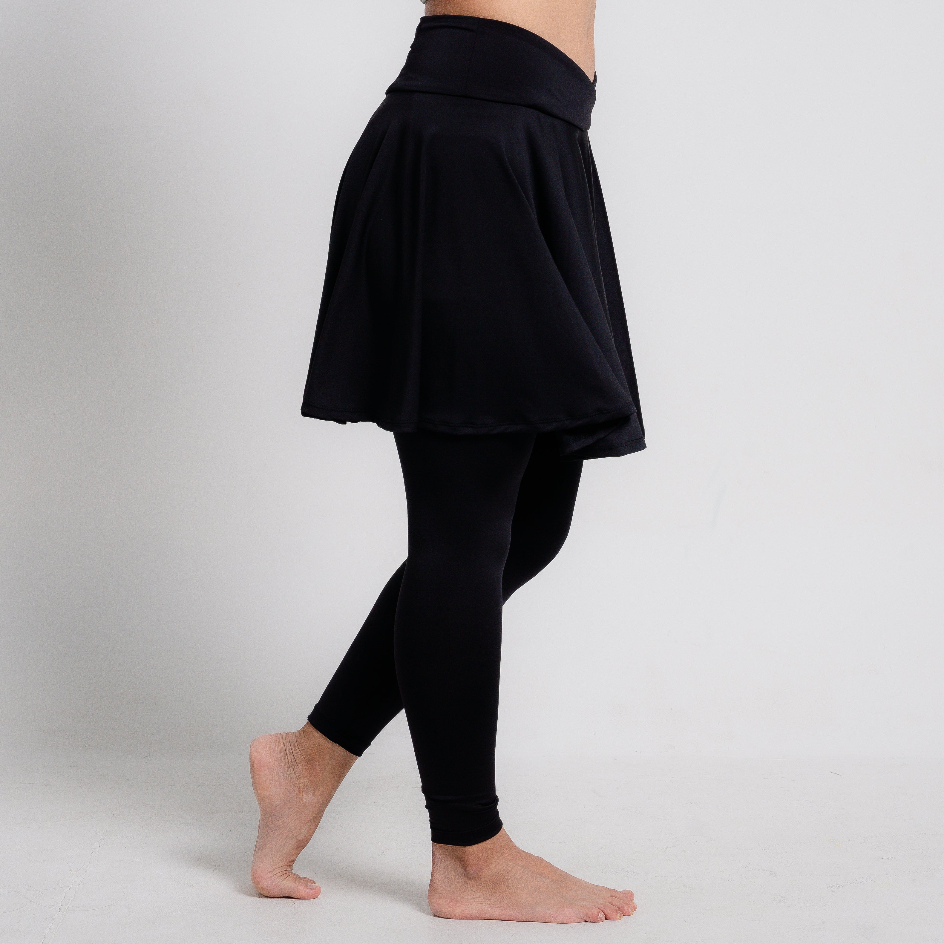 Women Sweat Skirt with Legging