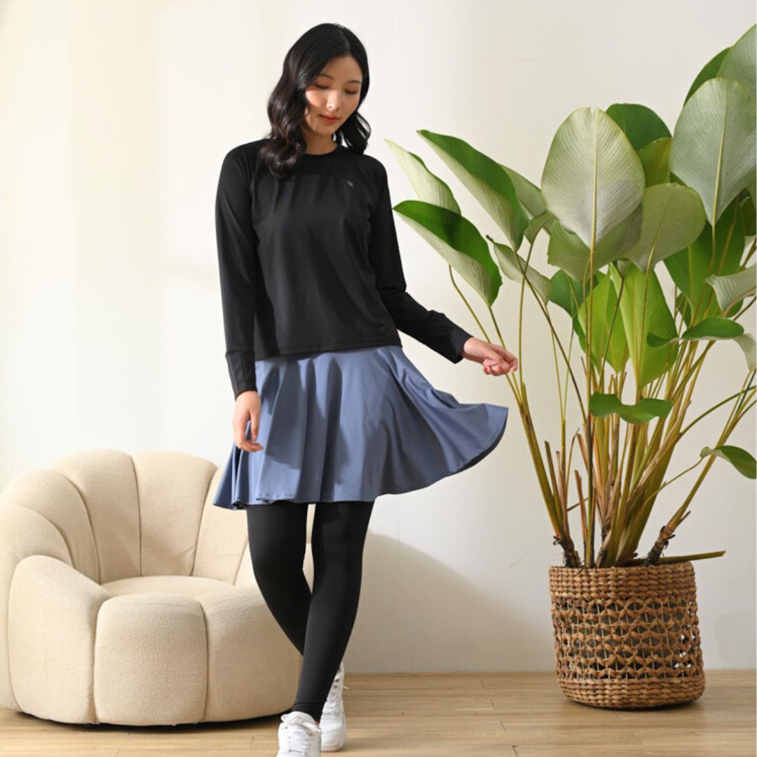 Women Sweat Skirt with Legging