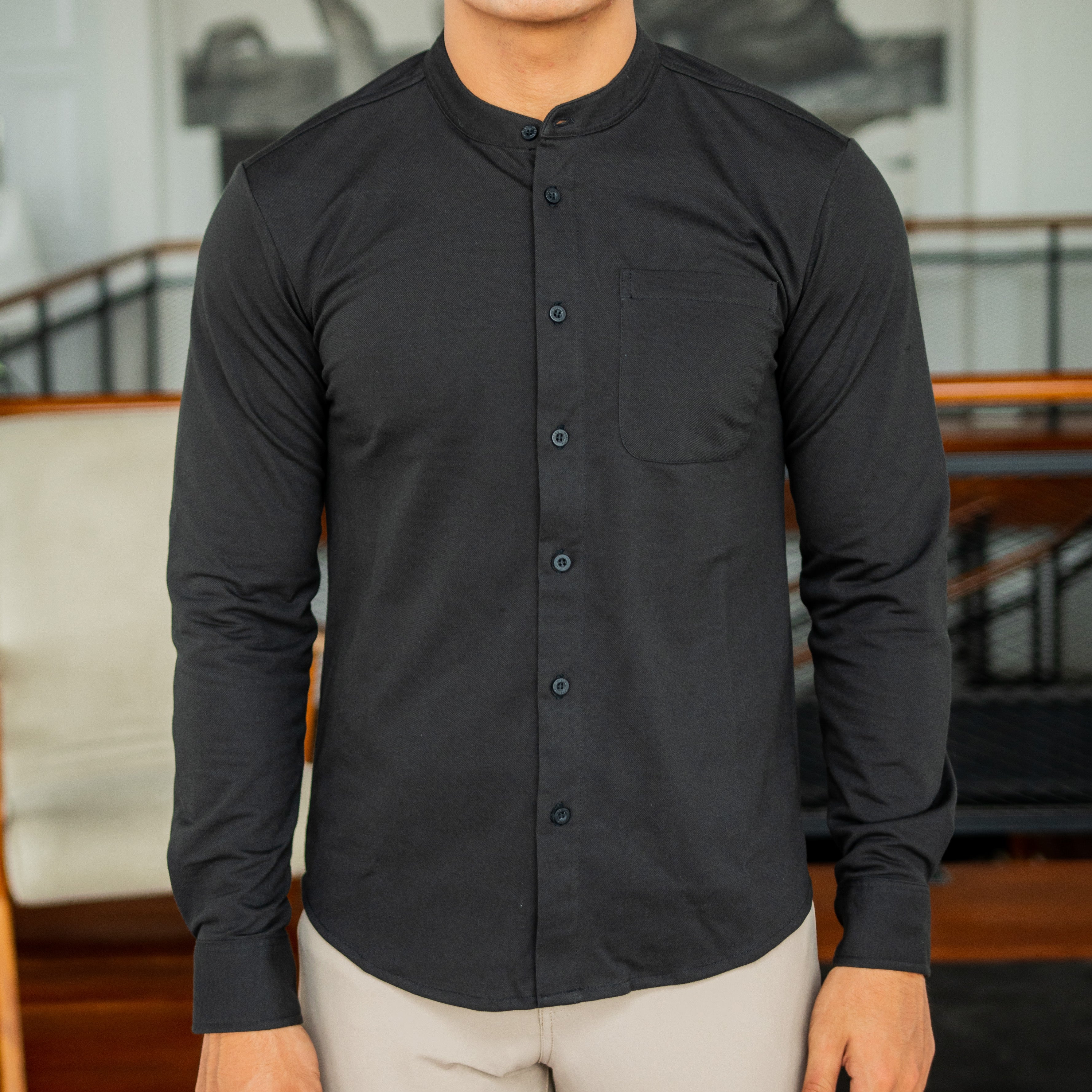 Active Stand Collar Shirt