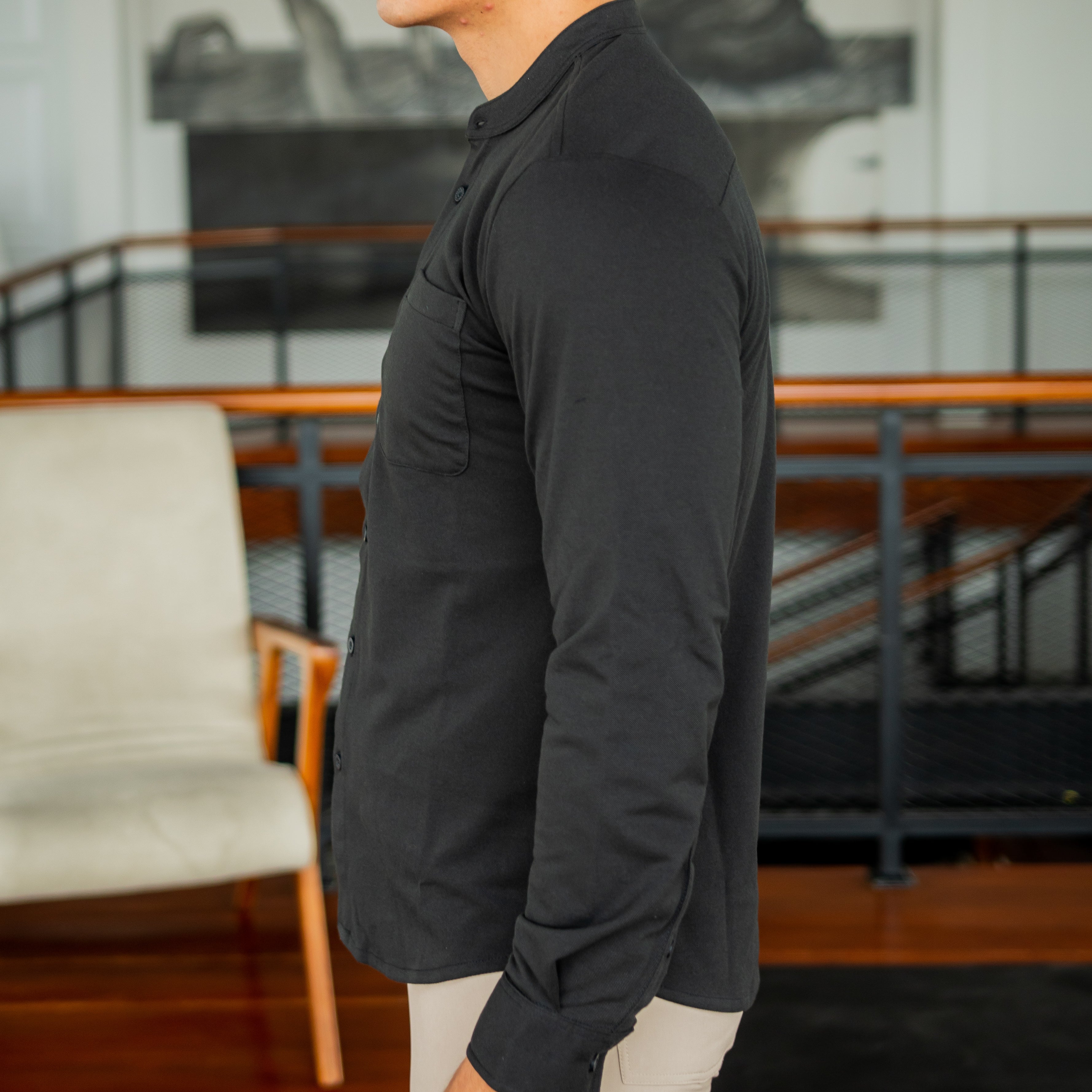 Active Stand Collar Shirt