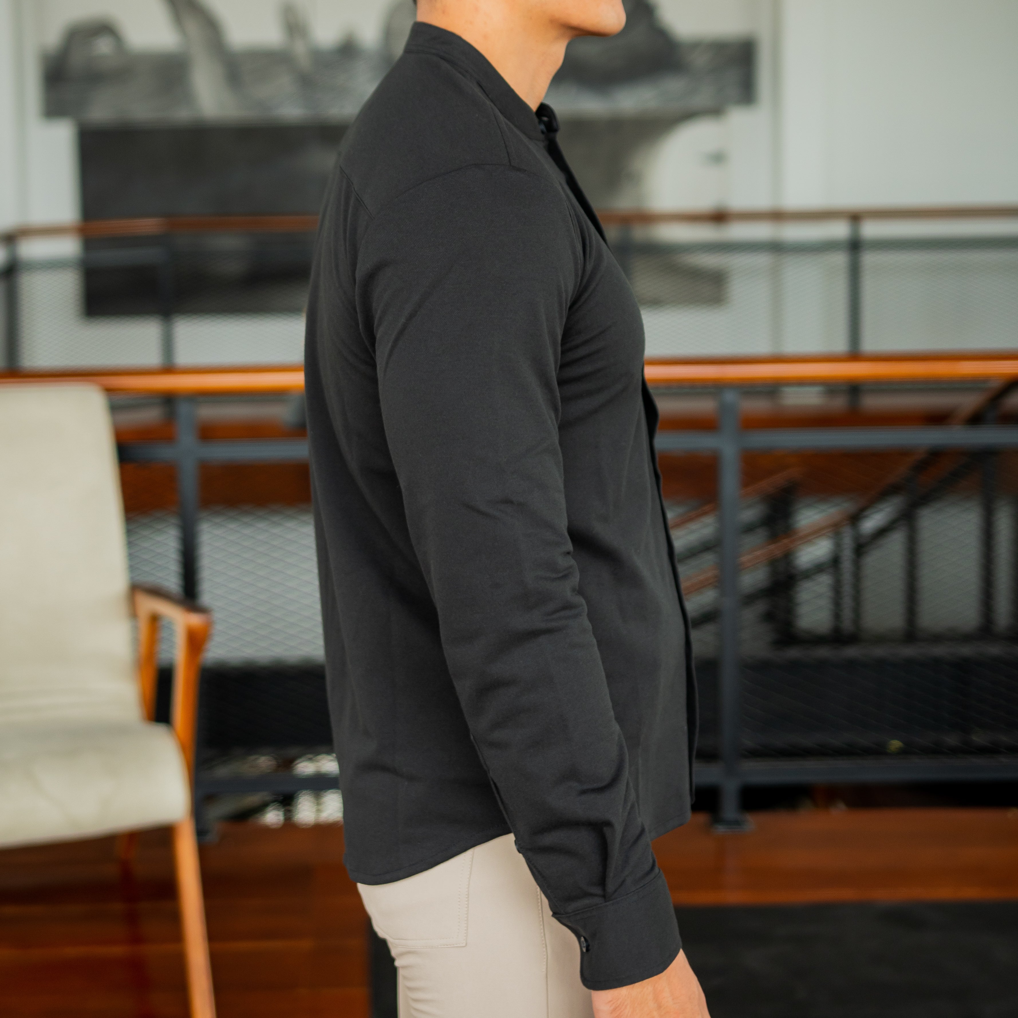 Active Stand Collar Shirt