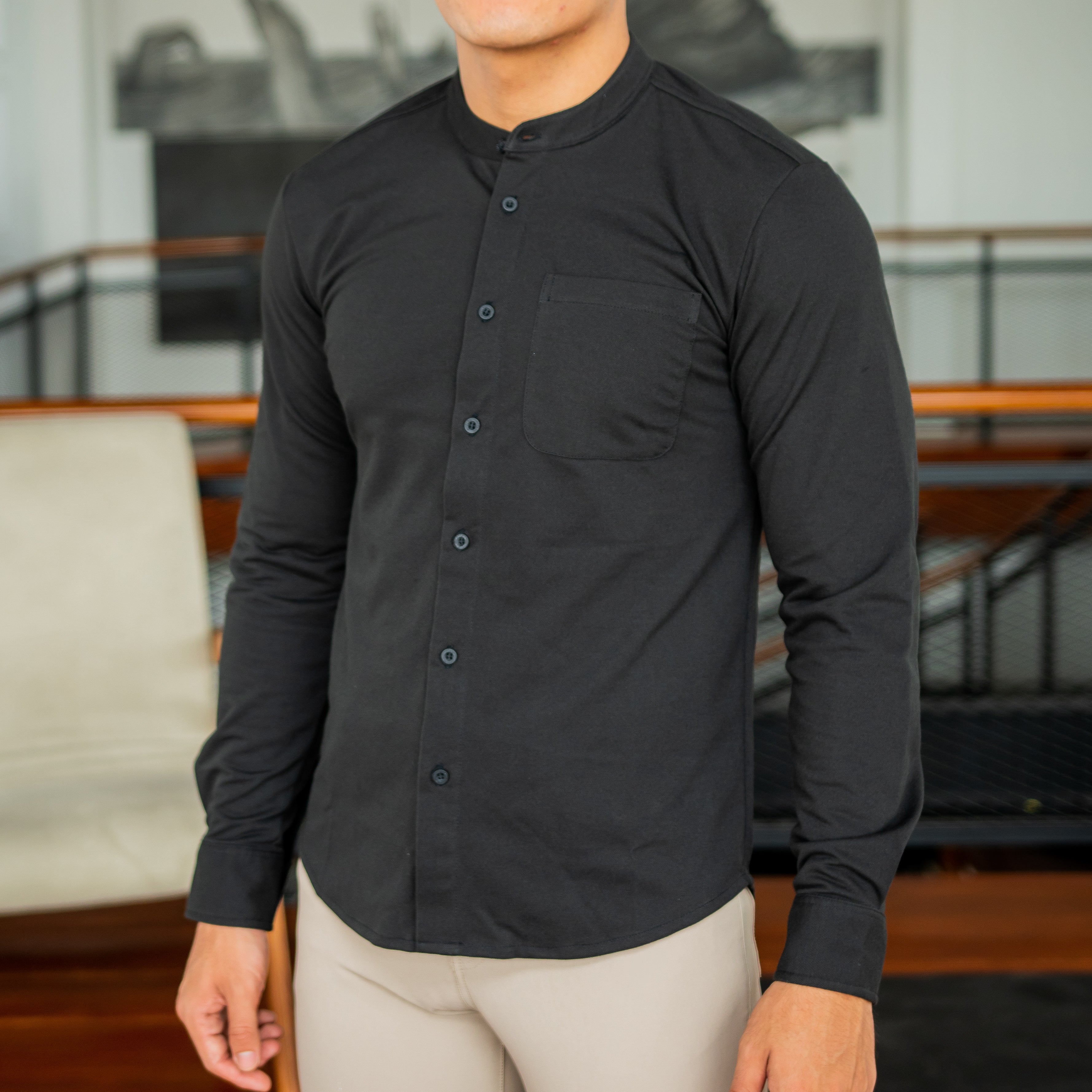Active Stand Collar Shirt