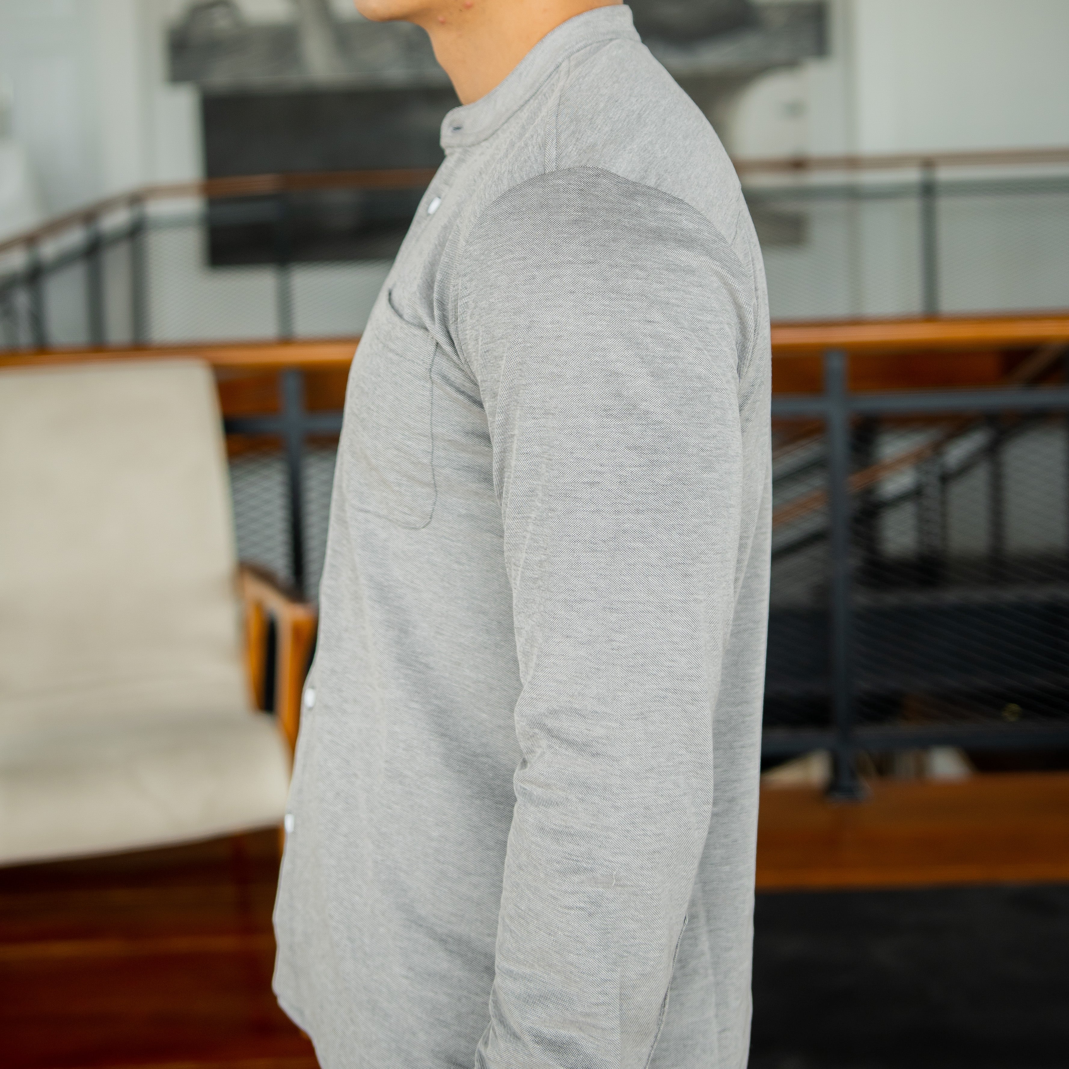 Active Stand Collar Shirt