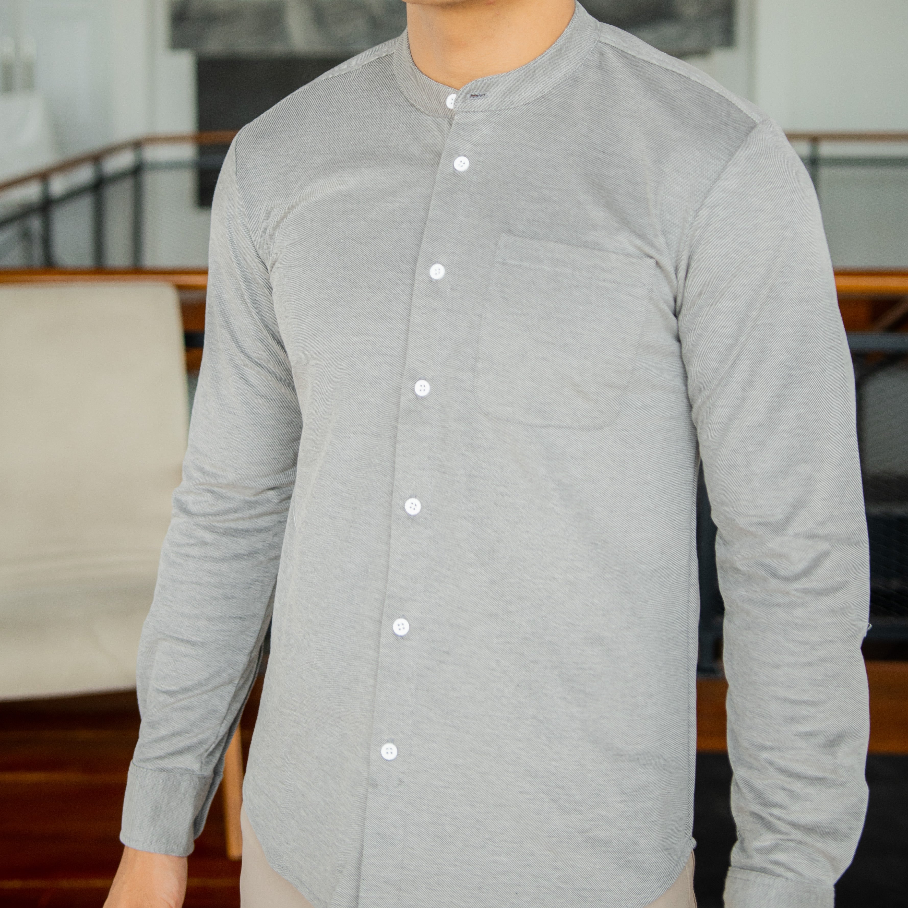 Active Stand Collar Shirt