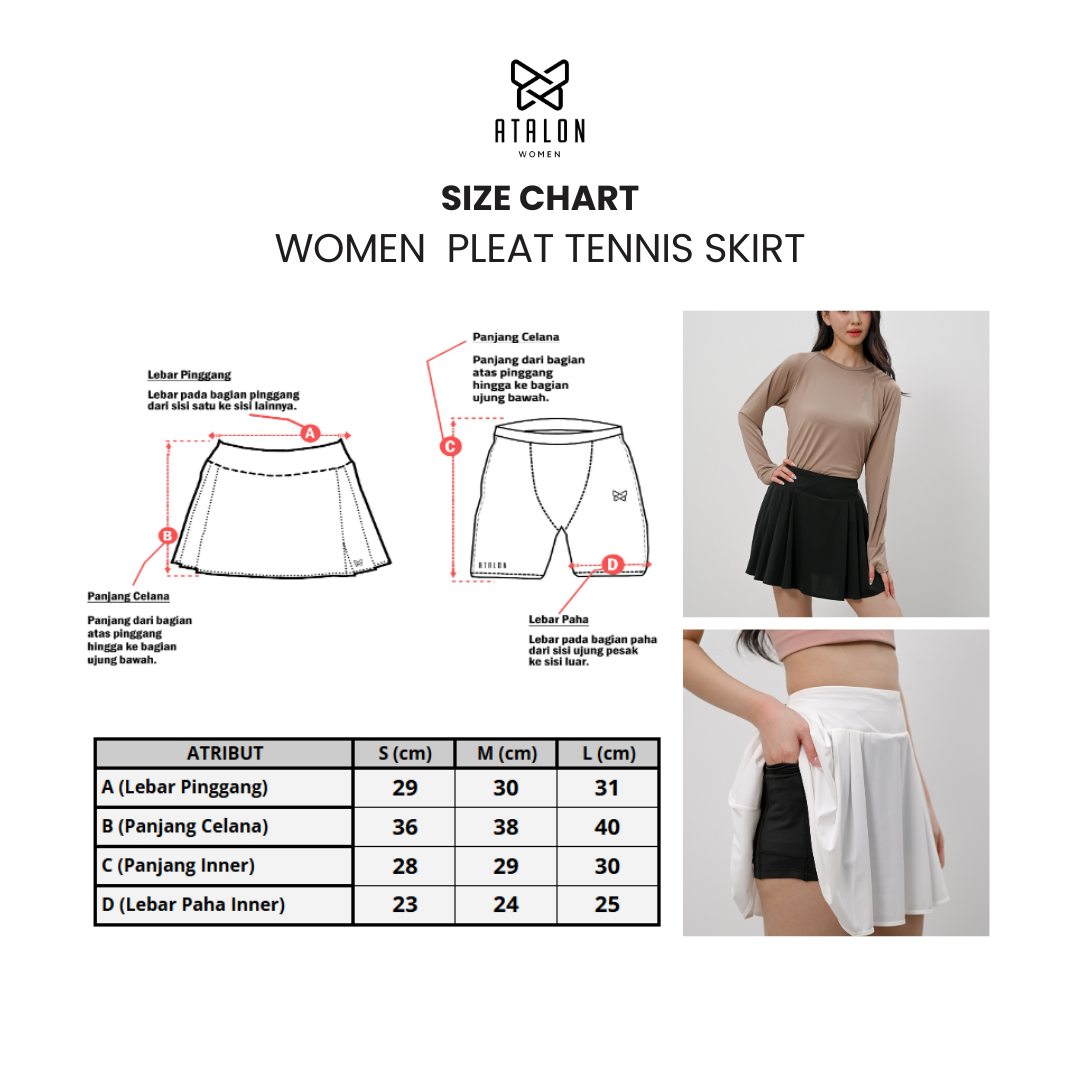 Women Pleat Tennis Skirt