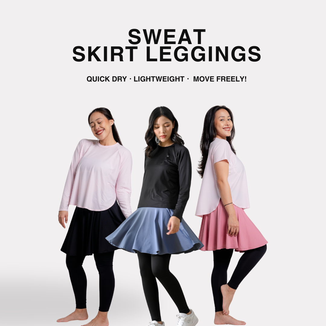 Women Sweat Skirt with Legging